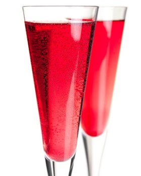 Pomosa Pomegranate Mimosa Champagne cocktail